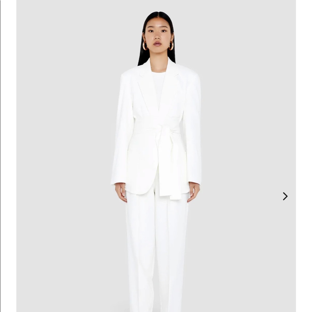Sundarbay White High Rise Trousers